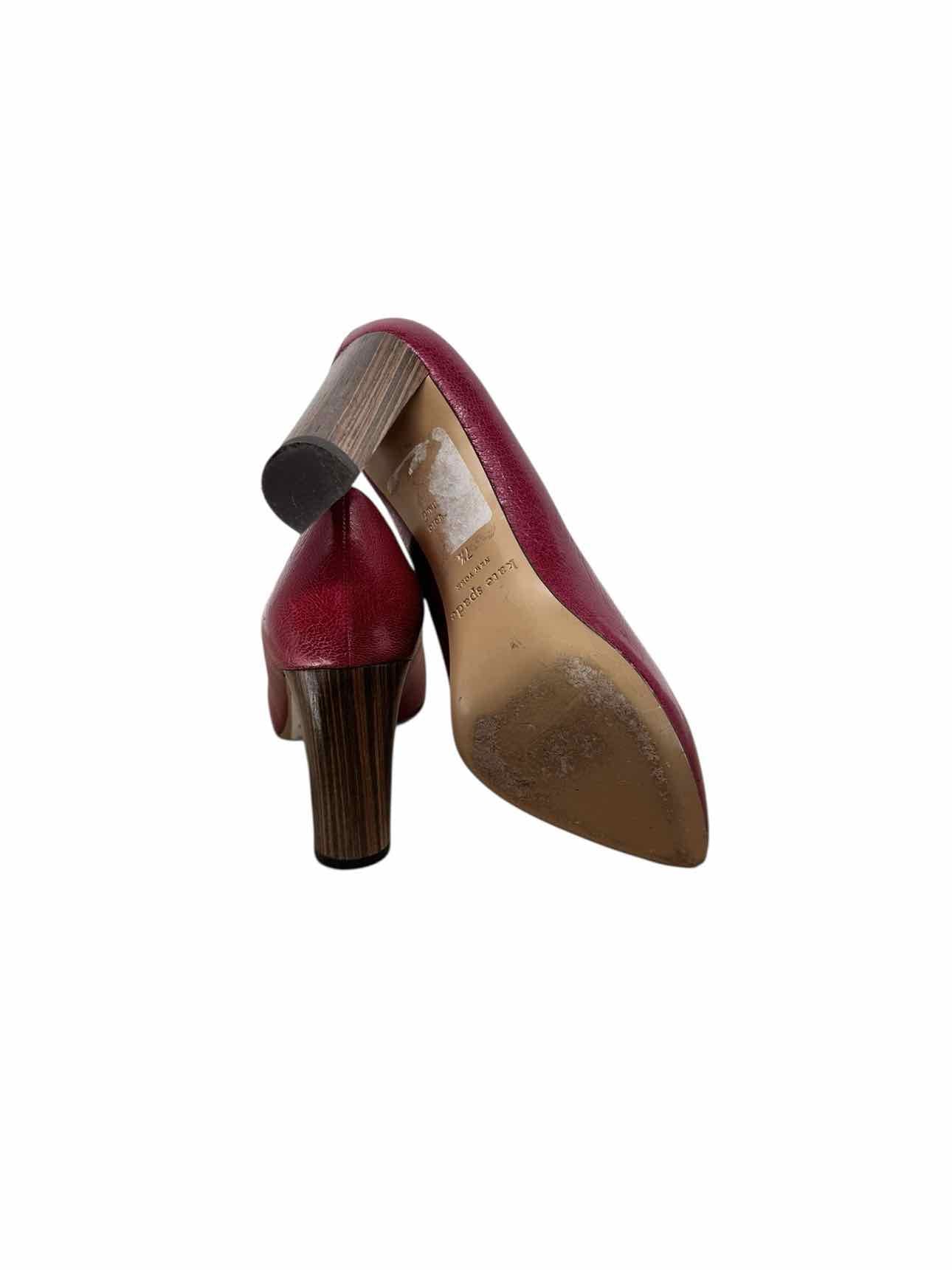Kate Spade Leslie Pumps Red Shoe Size 7.5