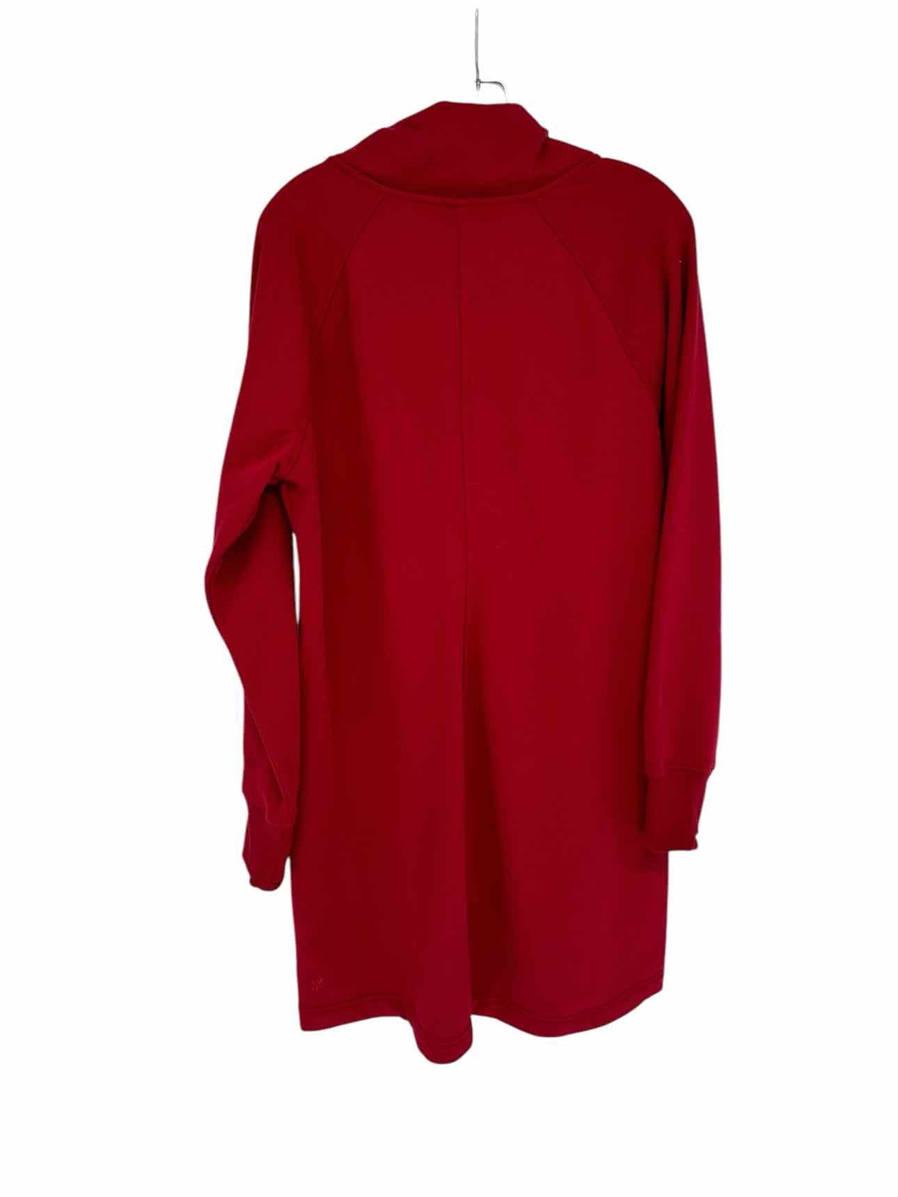 Athleta Red Sweatshirt Dress SIZE L