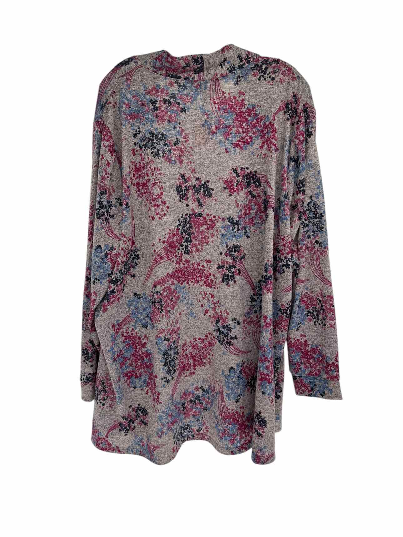 Lane Bryant Purple Print Size 26/28 Cardigan