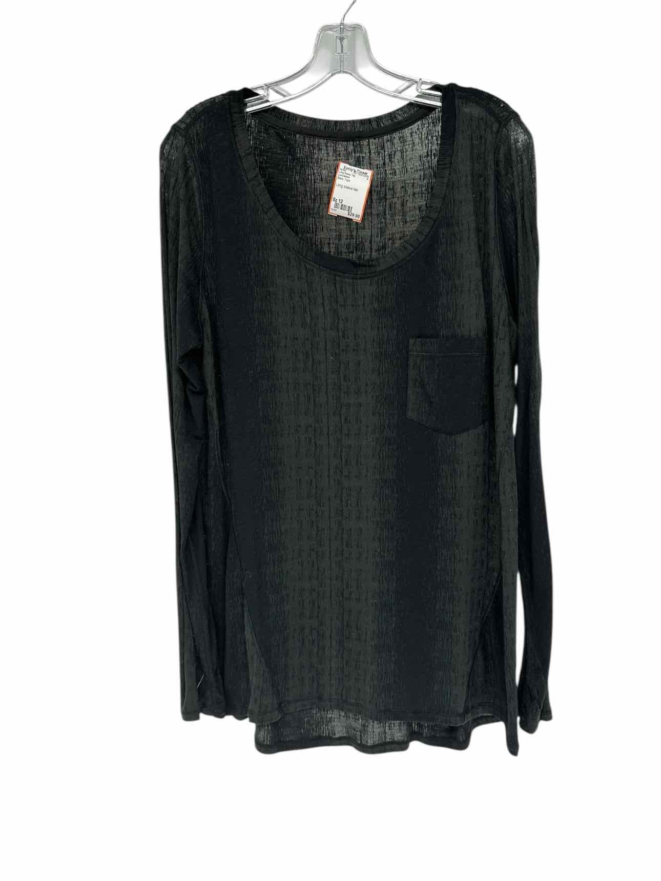 Lululemon Long Sleeve Tee Black Size 12