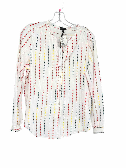 Coco +  Carmen White Size S/M Long Sleeve Top **NEW**