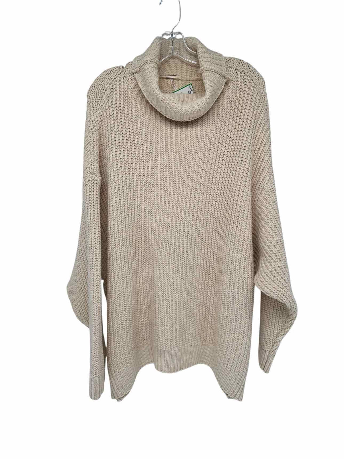Free People Cream Swim Too Deep Oversized Sweater Size M