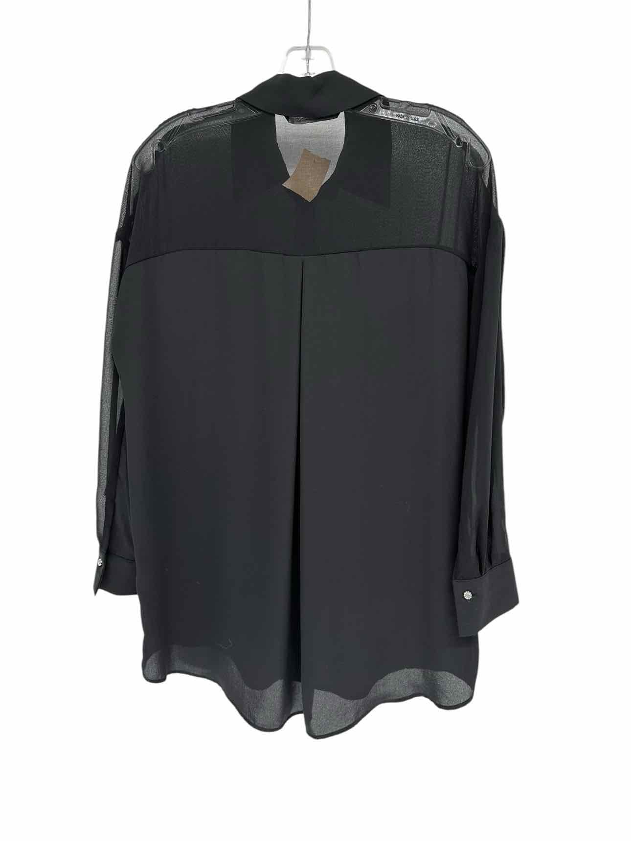 Zara Black Long Sleeve Top  Size XS