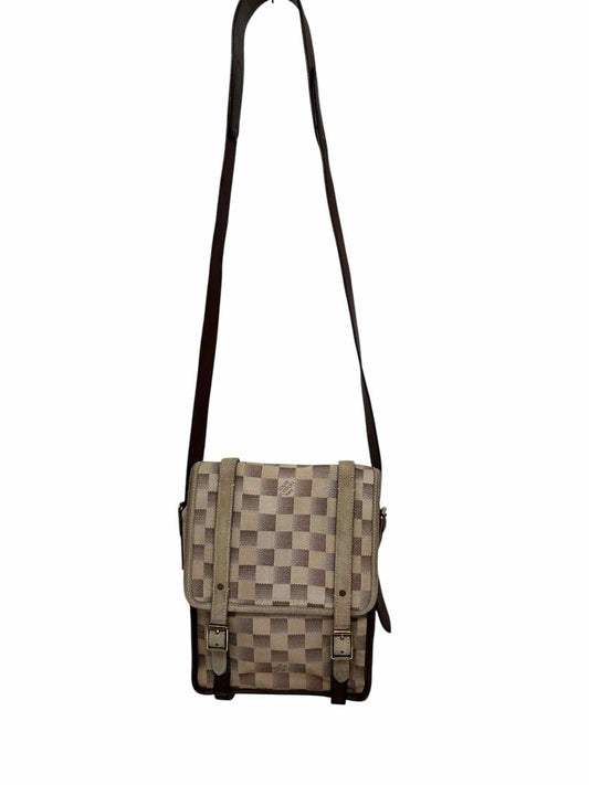 Louis Vuitton Damier Lune Trotteur Beige Leather Crossbody
