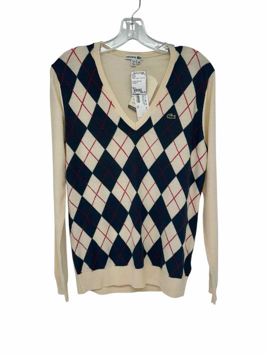 Lacoste Cream Size L Sweater **NEW**