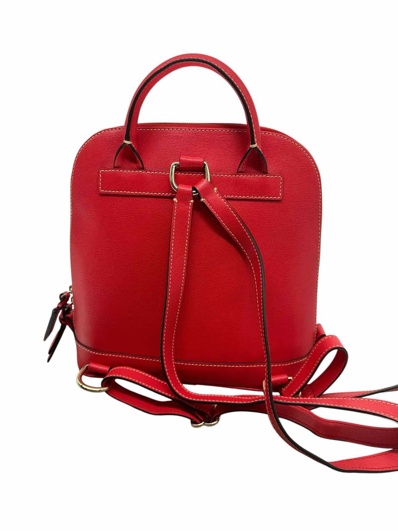 Dooney & Bourke Zip Pod Backpack Red Leather