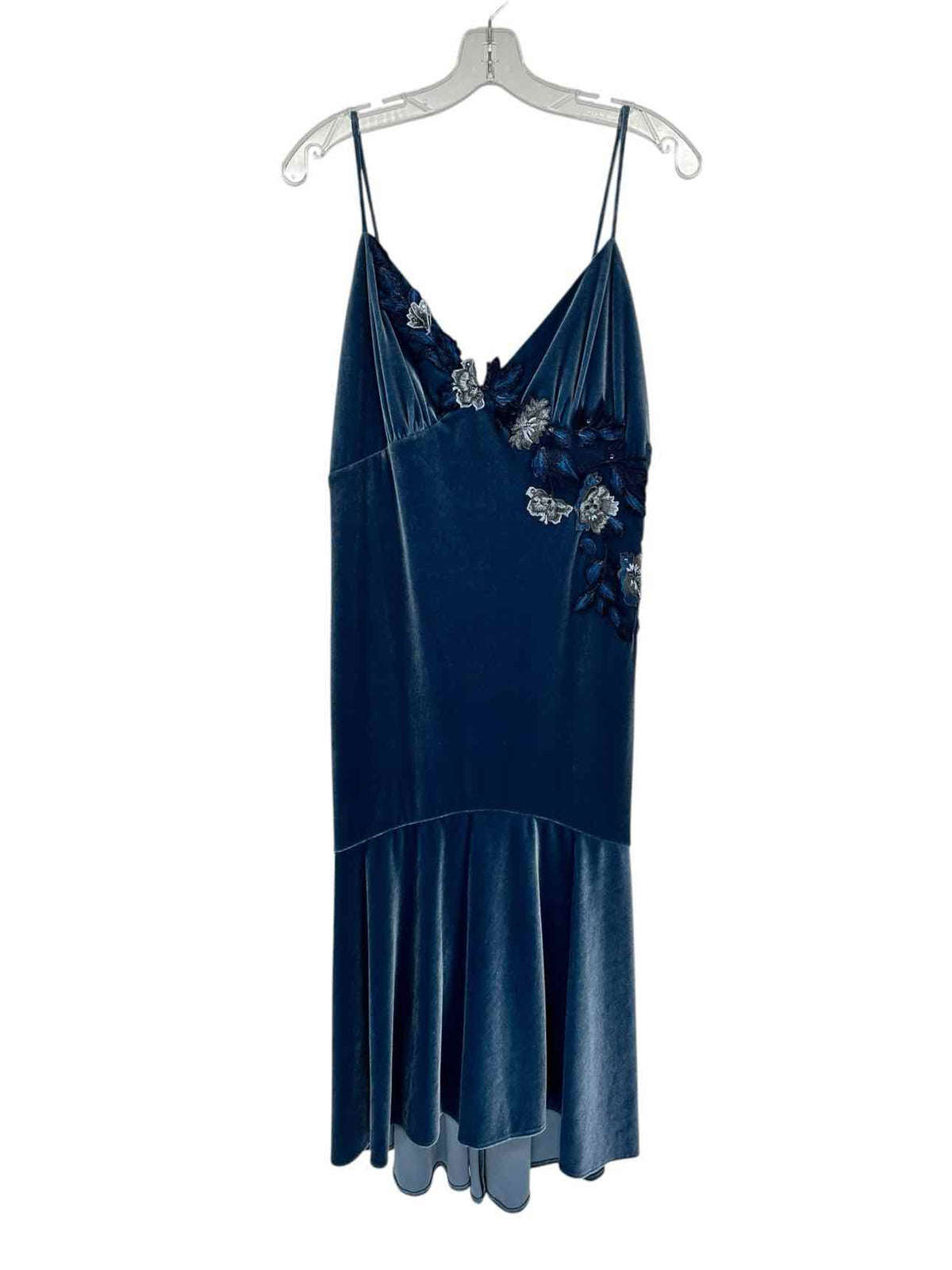 Theia Blue Spaghetti Strap Dress Size 12