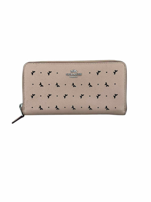Coach Butterfly Cut-out Zip Acround Wallet