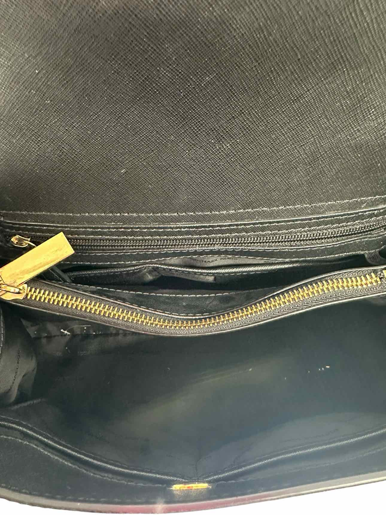 Michael Kors Portia Black Leather Satchel