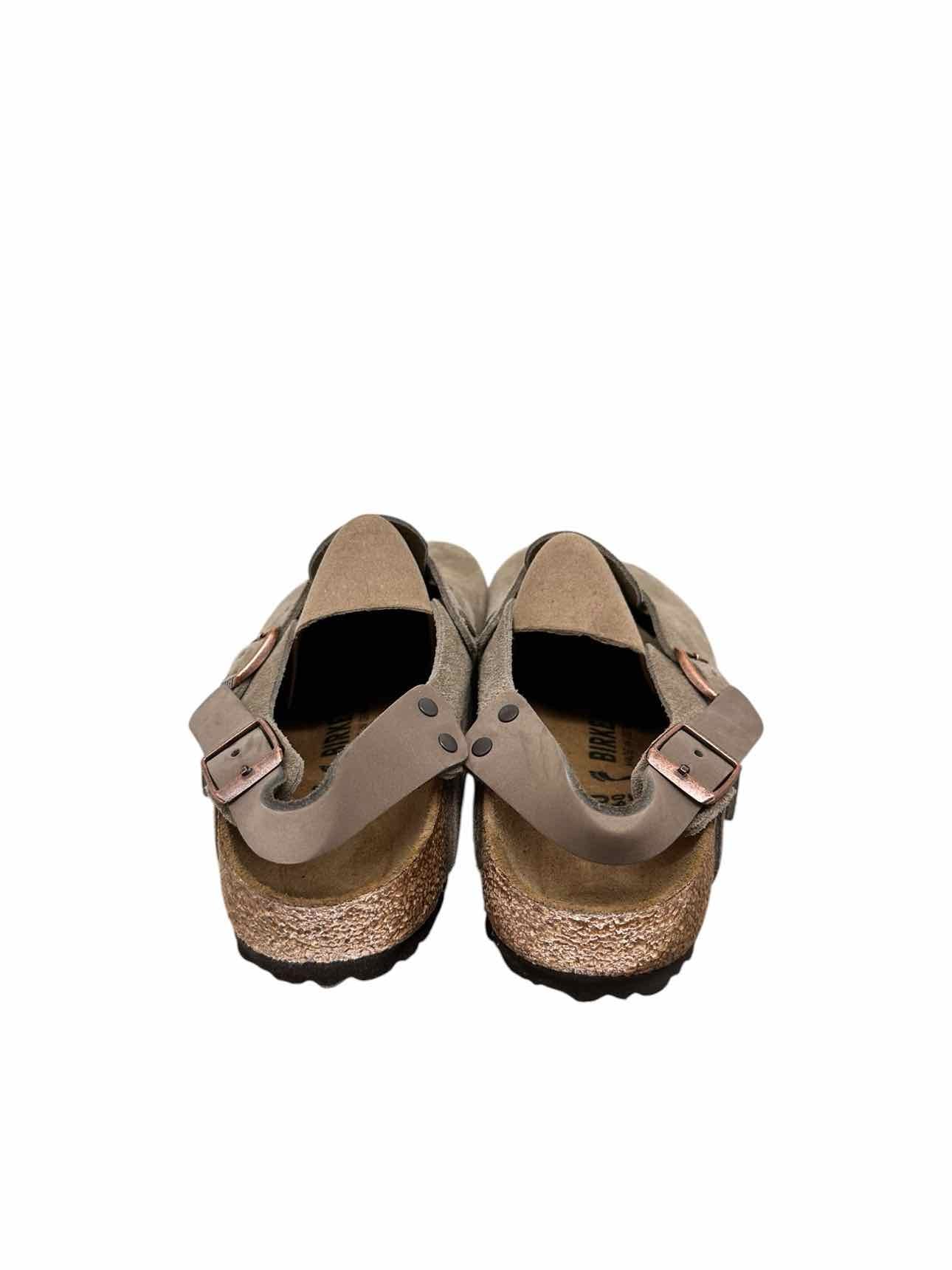 Birkenstock Taupe Tokio Clogs Shoe Size 9 **NEW**
