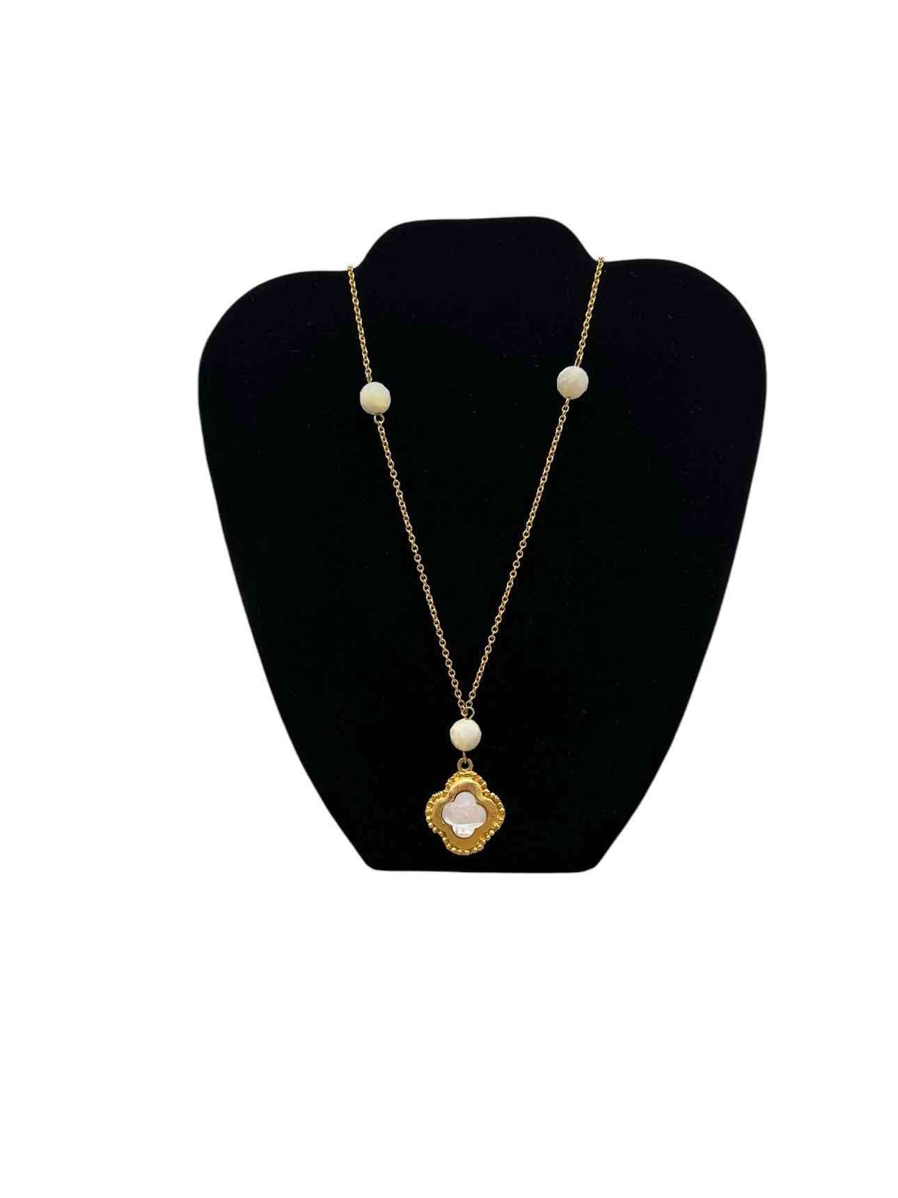 Susan Shaw Gold Plated Mother of Pearl Necklace