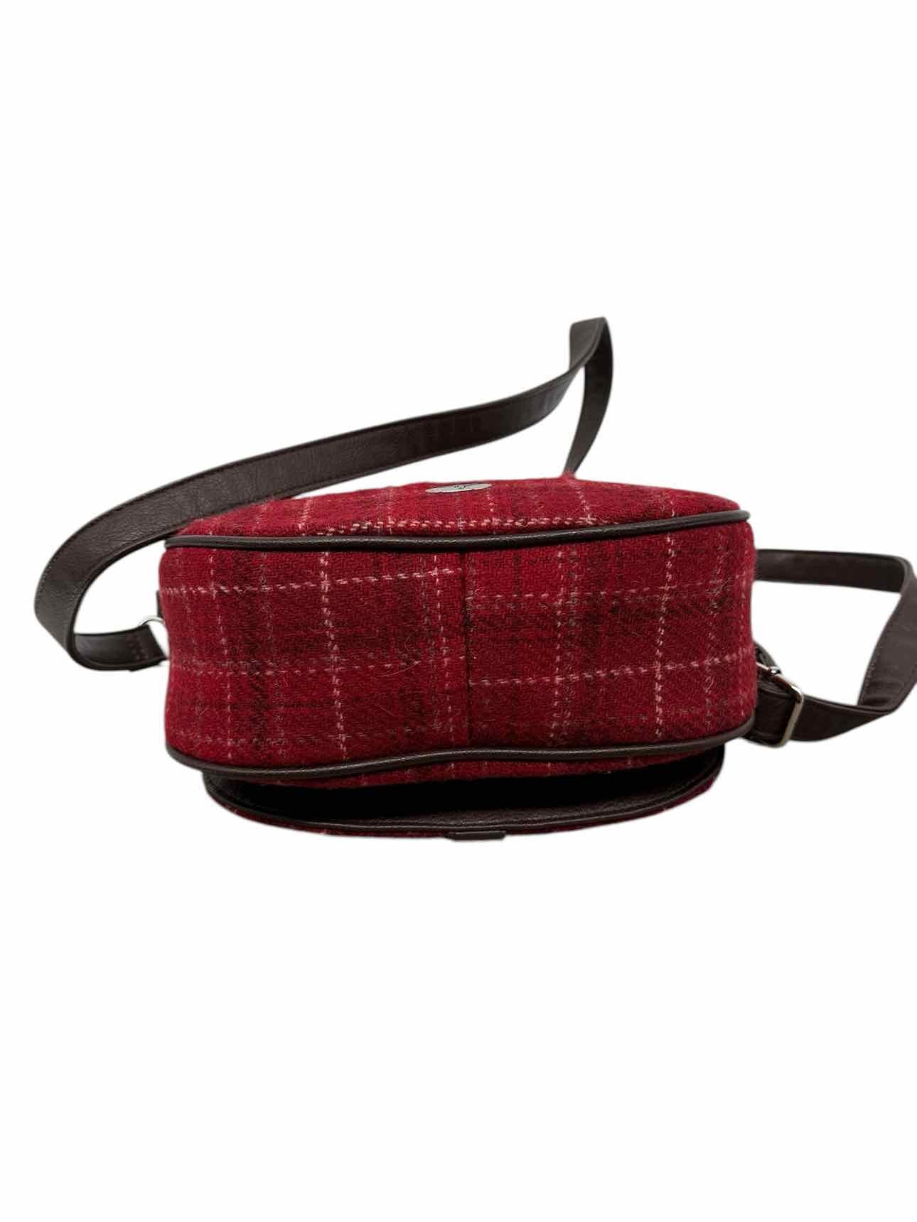 Glen Appin Harris Tweed Beauly Red Wool Crossbody