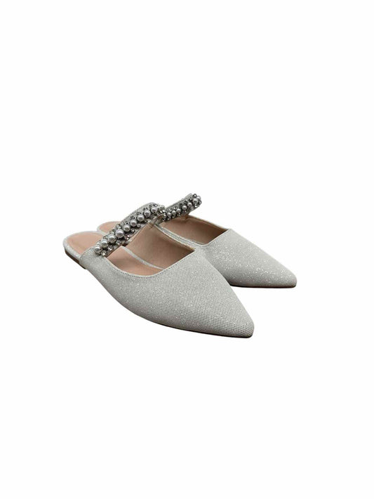 Rag & Co. Silver Mules Shoe Size 9 **NEW**