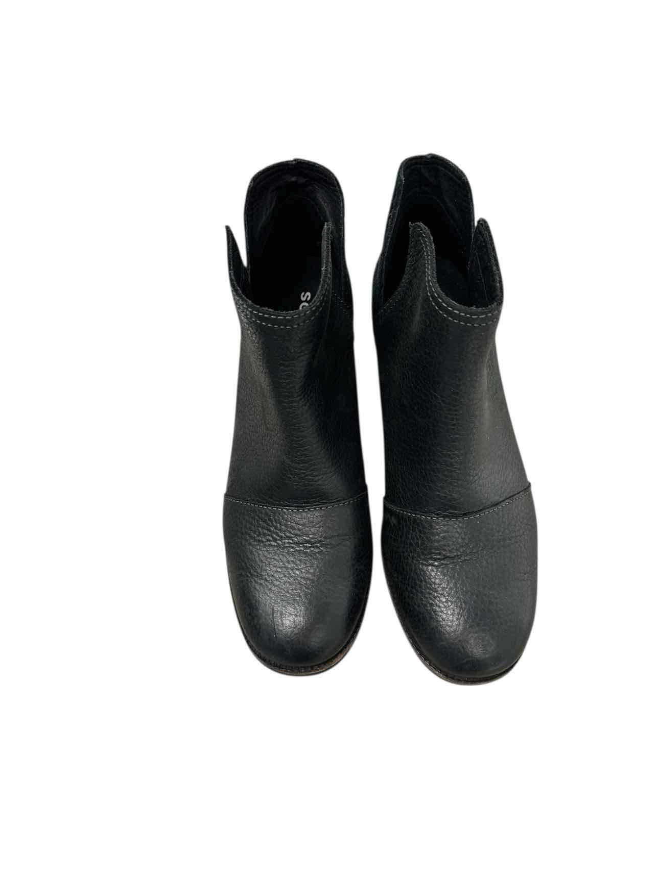 Sorel Cate Cut Out Bootie Black Shoe Size 6.5