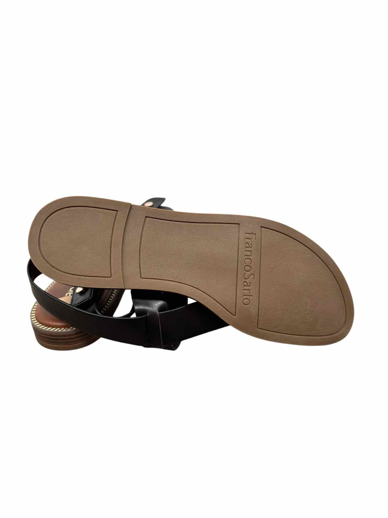 Franco Sorto Genni Black Sandals Shoe Size 7 **NEW**