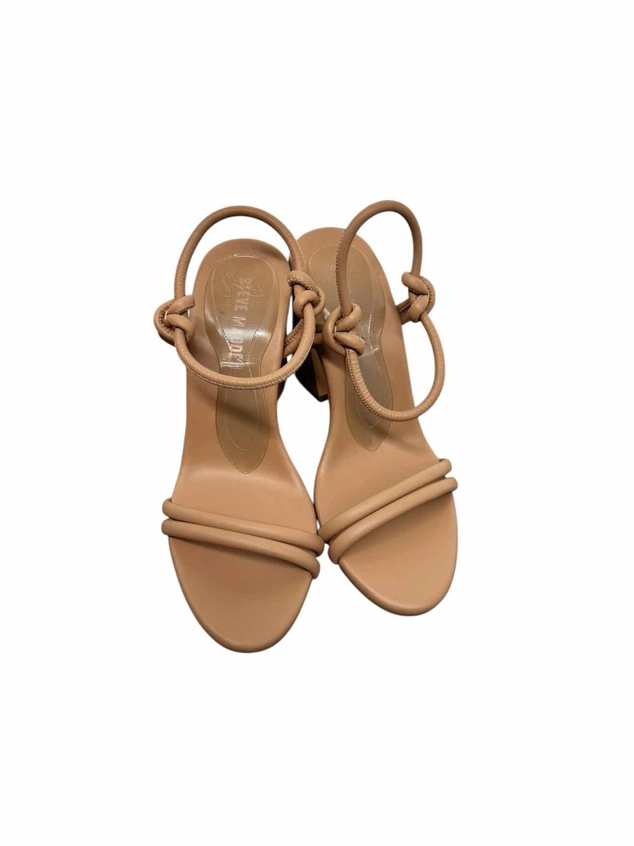 Steve Madden Beige Harrlow Block Heel Sandals Shoe Size 7