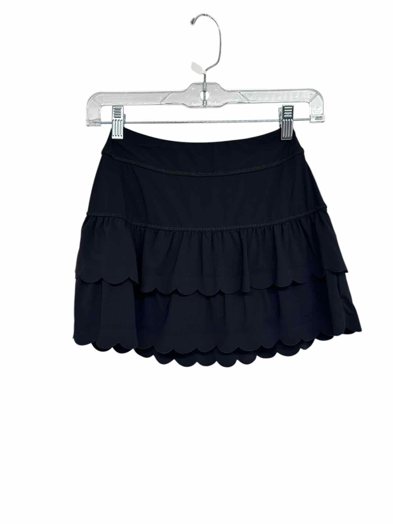 Lilly Pulitzer Black Miesha Scallop Skort UPF 50+ in Onyx Size XXS