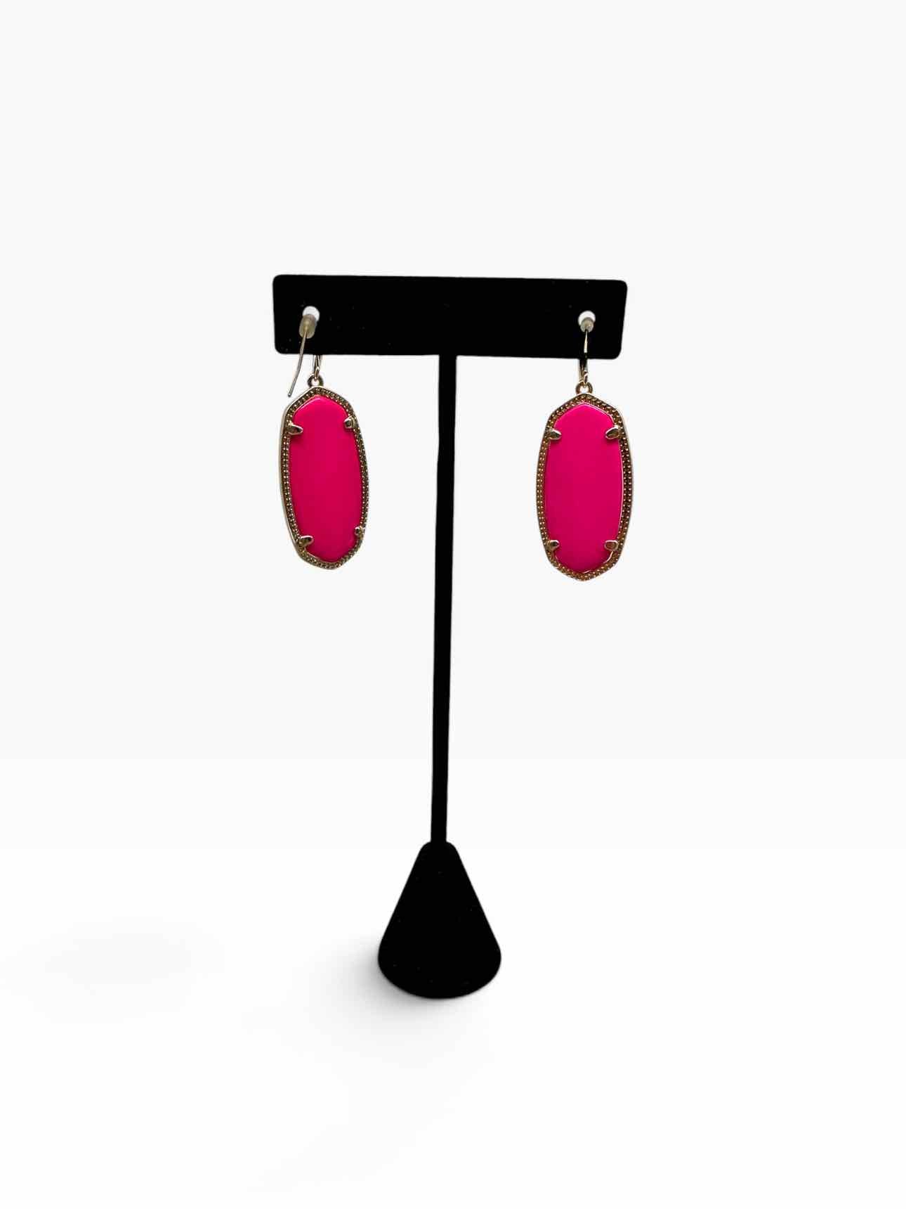 Kendra Scott Danielle Hot Pink Statement Earrings