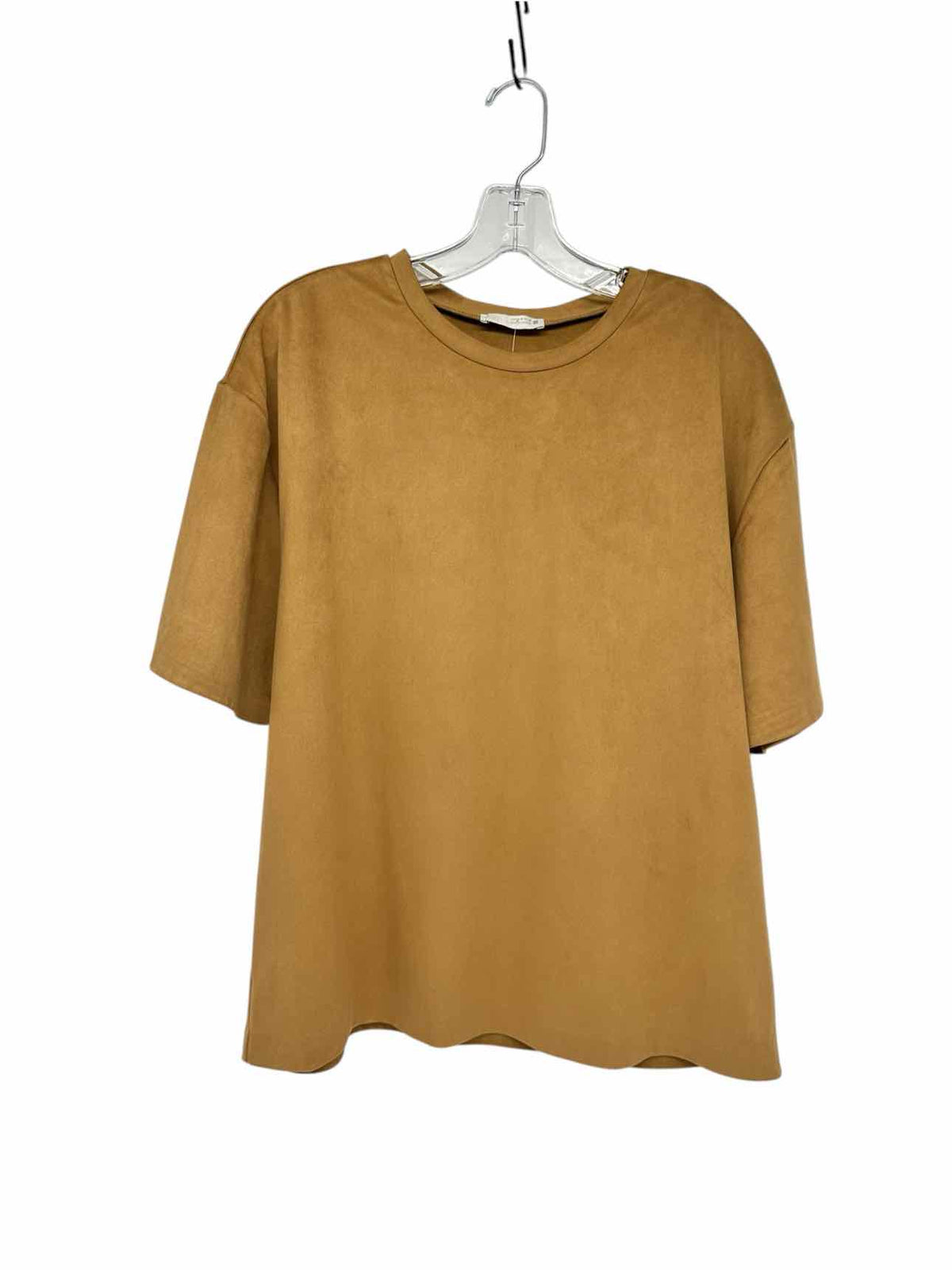 Zara Tan Size M Short Sleeve Top