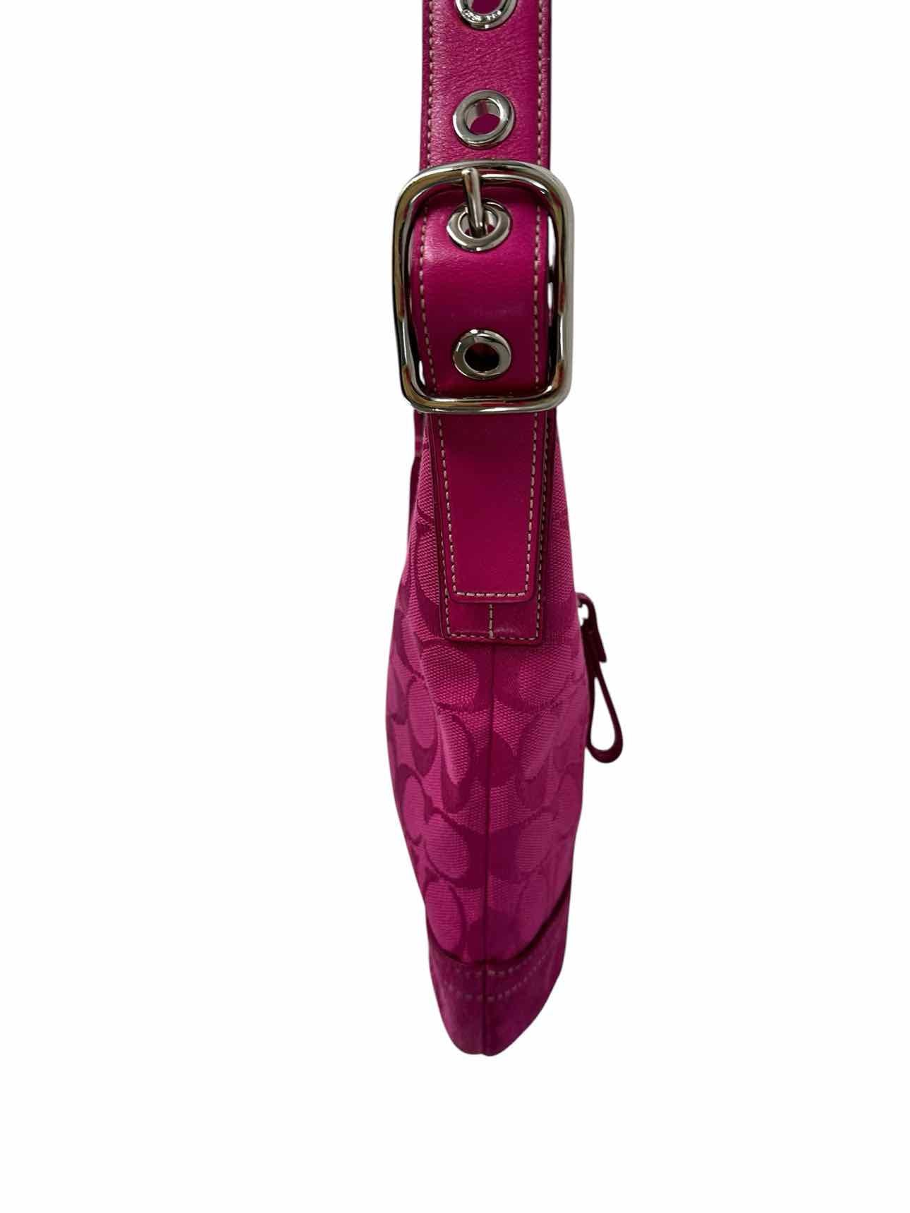 Coach Hot Pink Canvas Crossbody