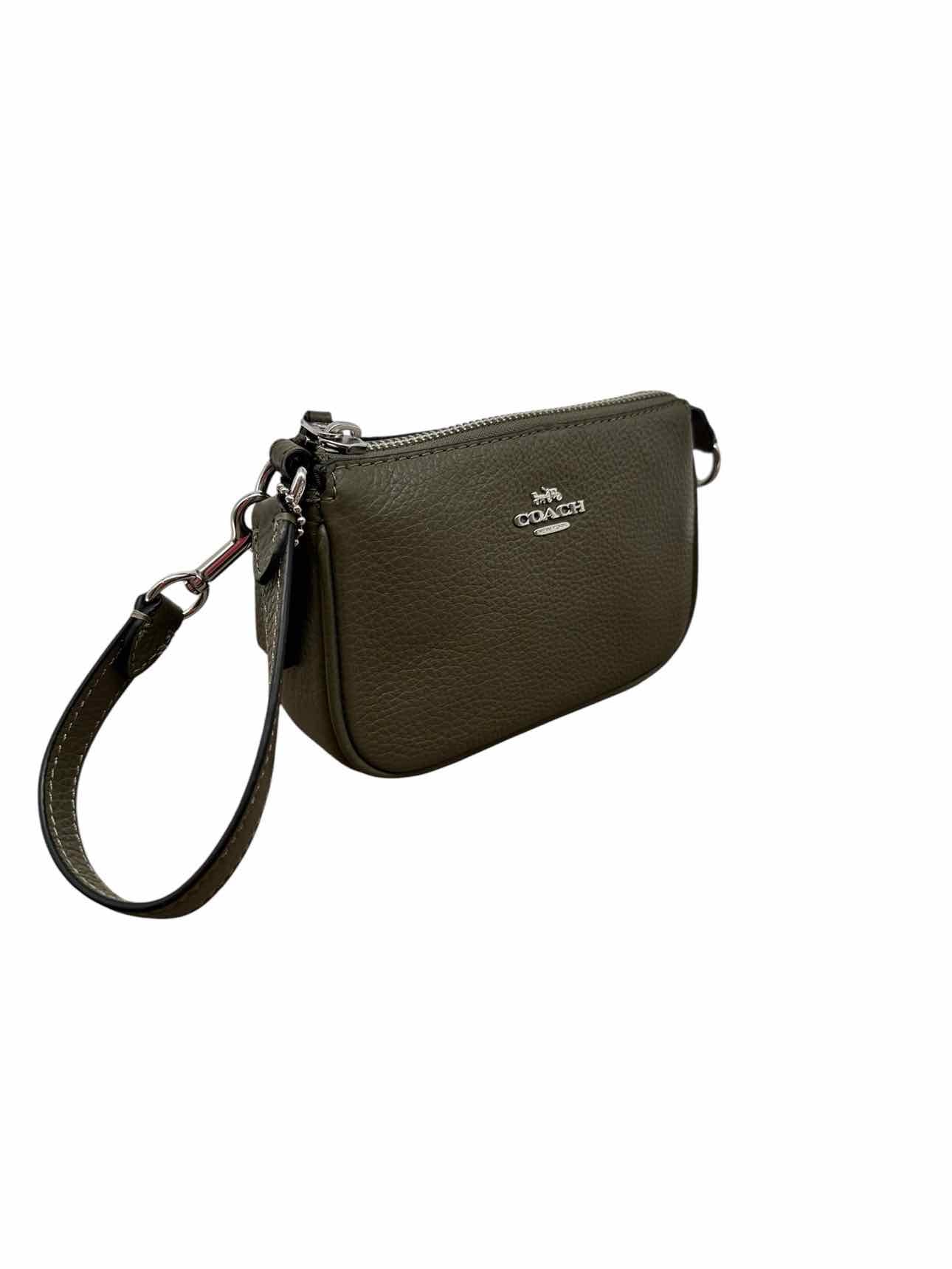 Coach Nolita Olive Leather Wristlet