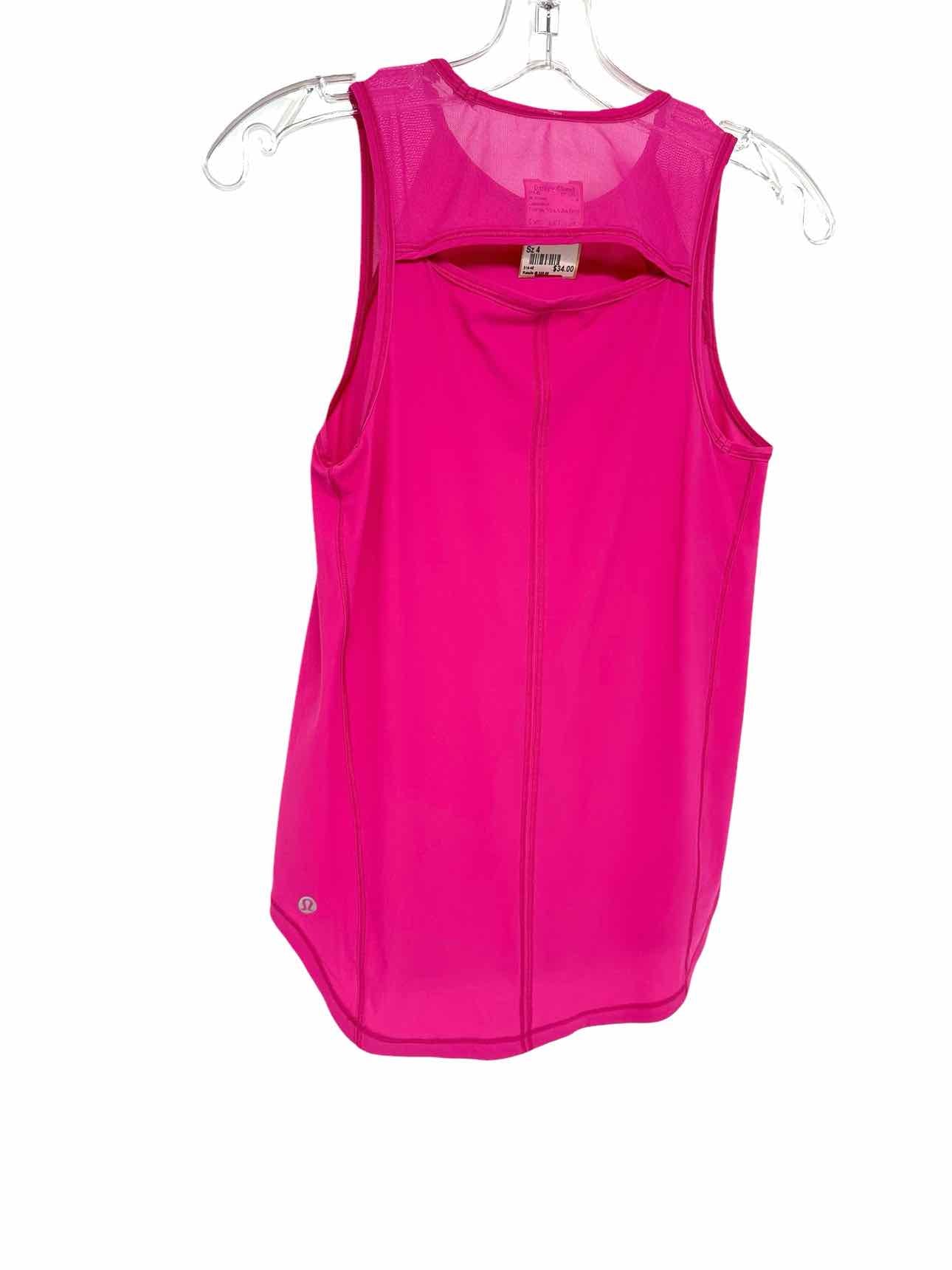 Lululemon Fuschia Sculpt Tank Top Long Length Size 4