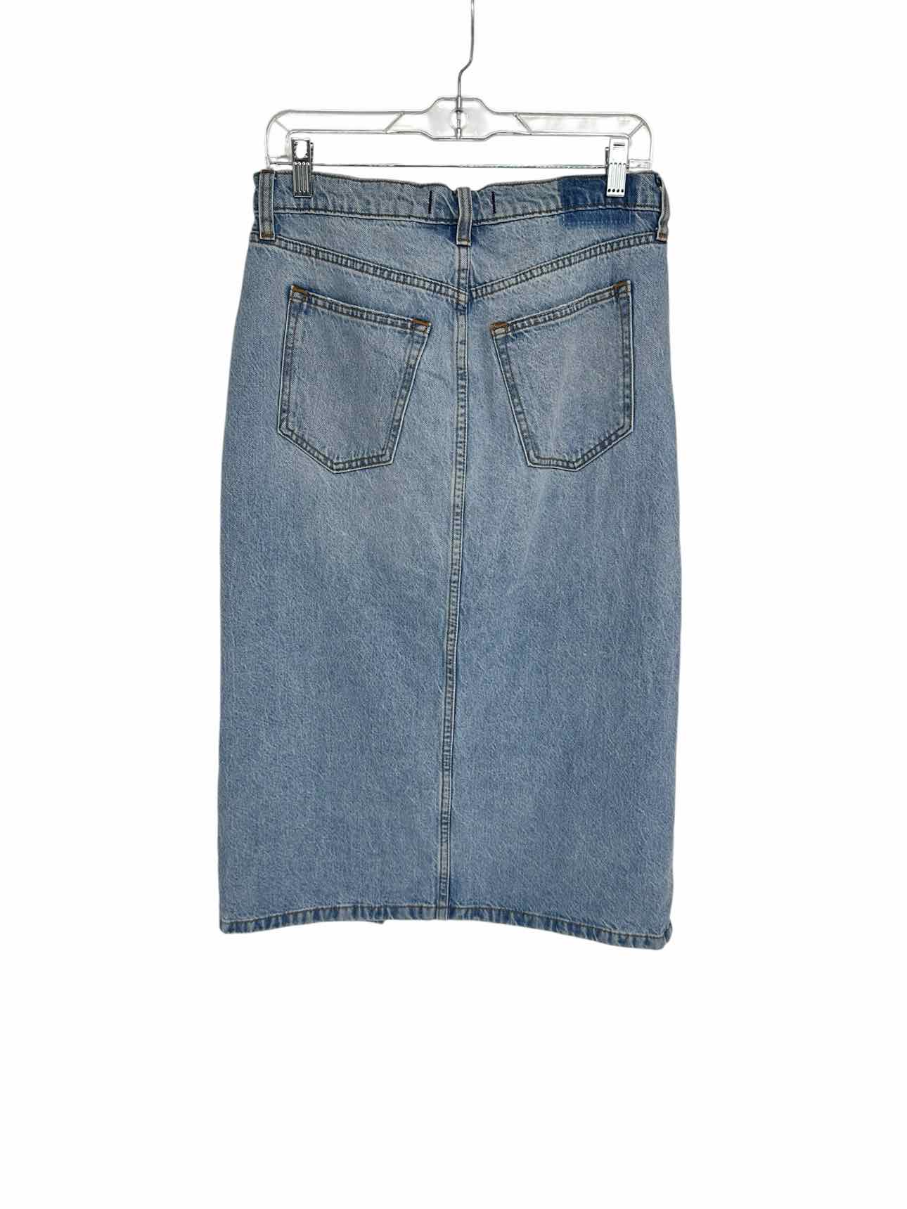 Abercrombie & Fitch High Rise Midi Jean Skirt Size 8P