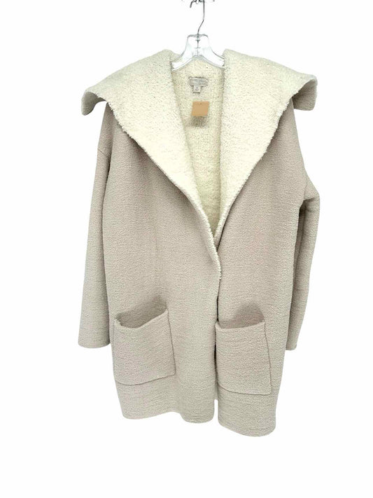 Barefoot Dreams Beige CozyChic Shearling Drape Care Coat Size M