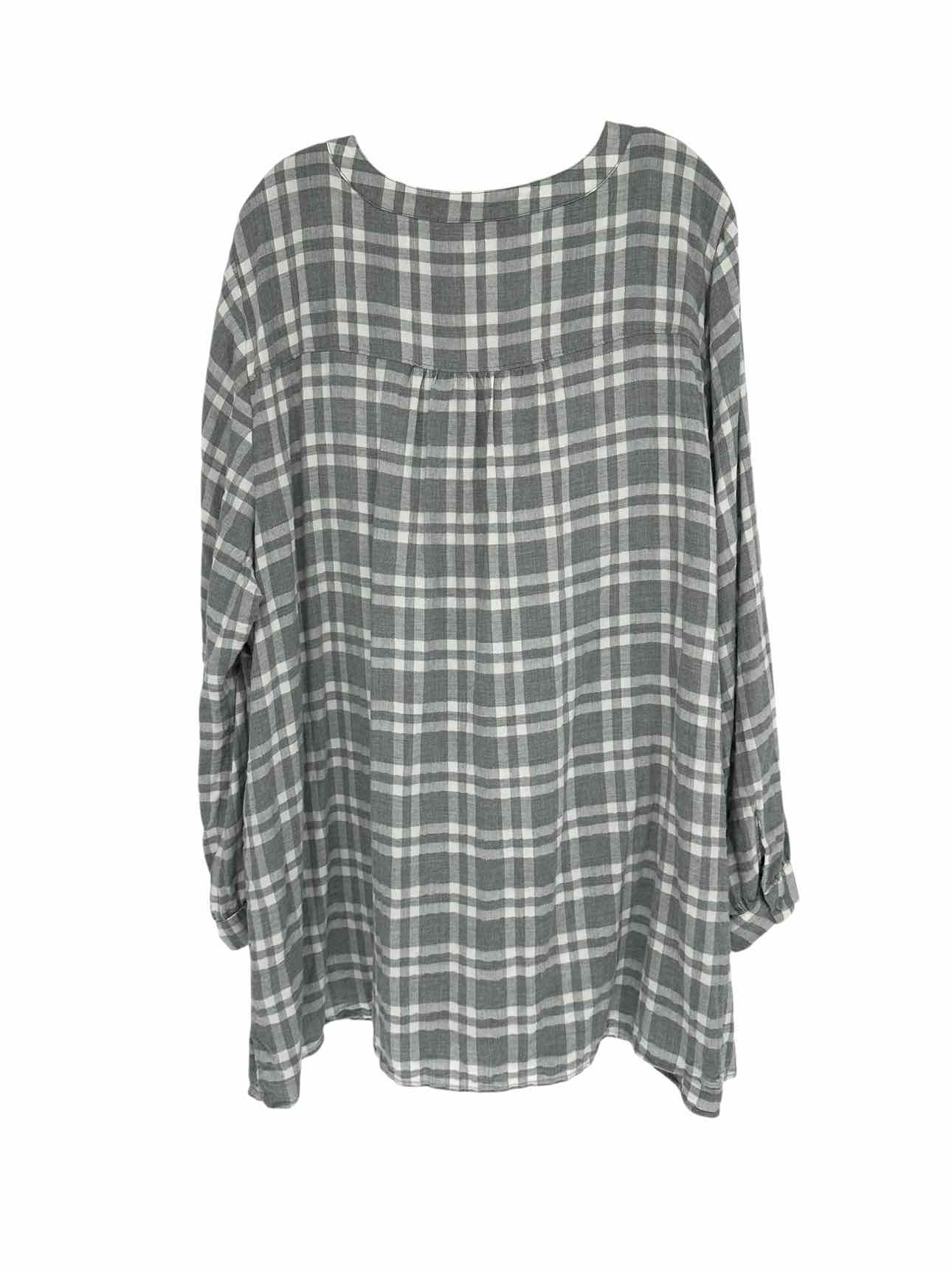 Lane Bryant Gray Size 26/28 Long Sleeve Top