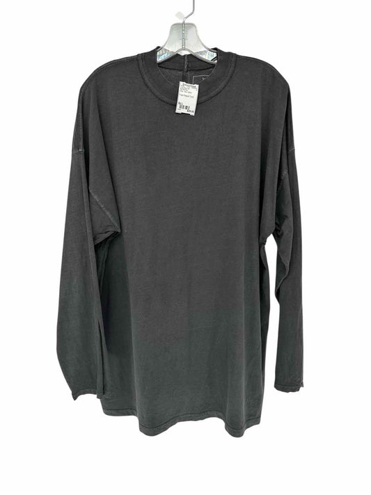We The Free Free People Gray Long Sleeve Tunic Size L