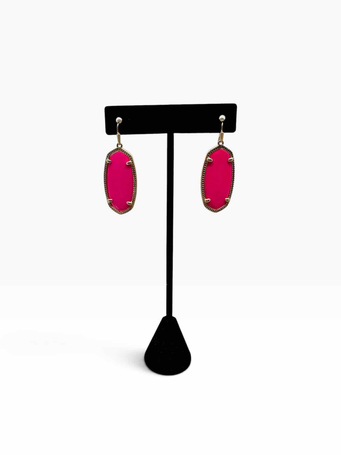 Kendra Scott Danielle Hot Pink Statement Earrings