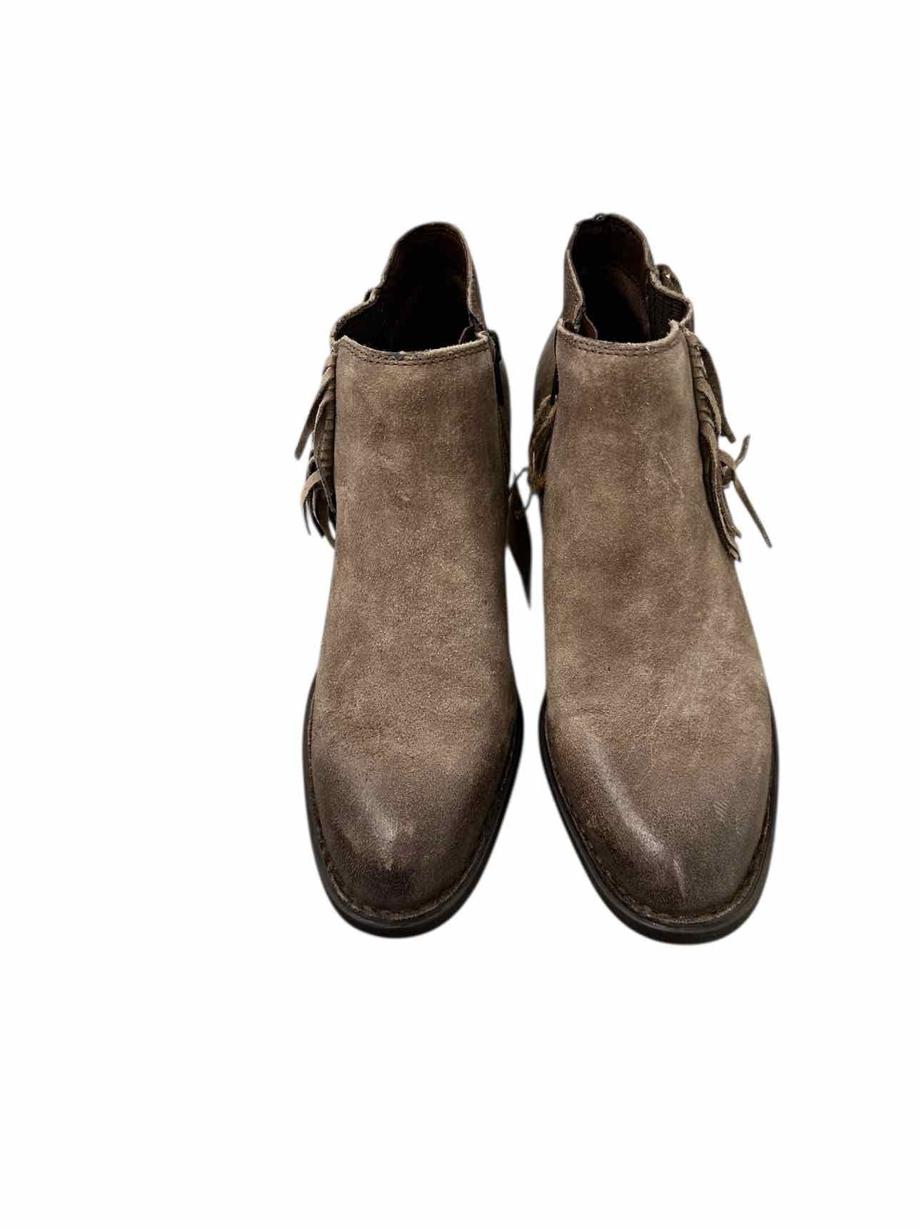 Born Danni Fringe Taupe Bootie Shoe Size 8 **NEW**