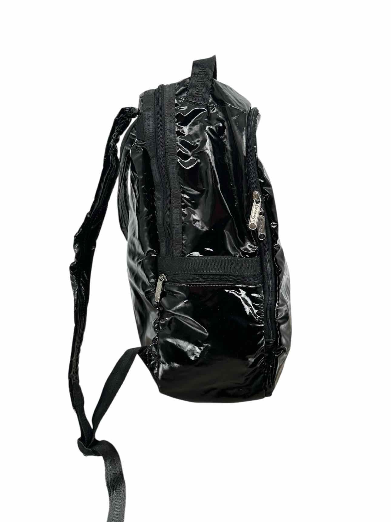LeSportsac Black Vinyl Backpack