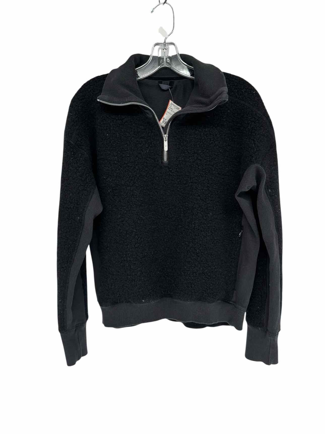 Lululemon Stand Out Sherpa 1/2 Zip Black Fleece Size 8