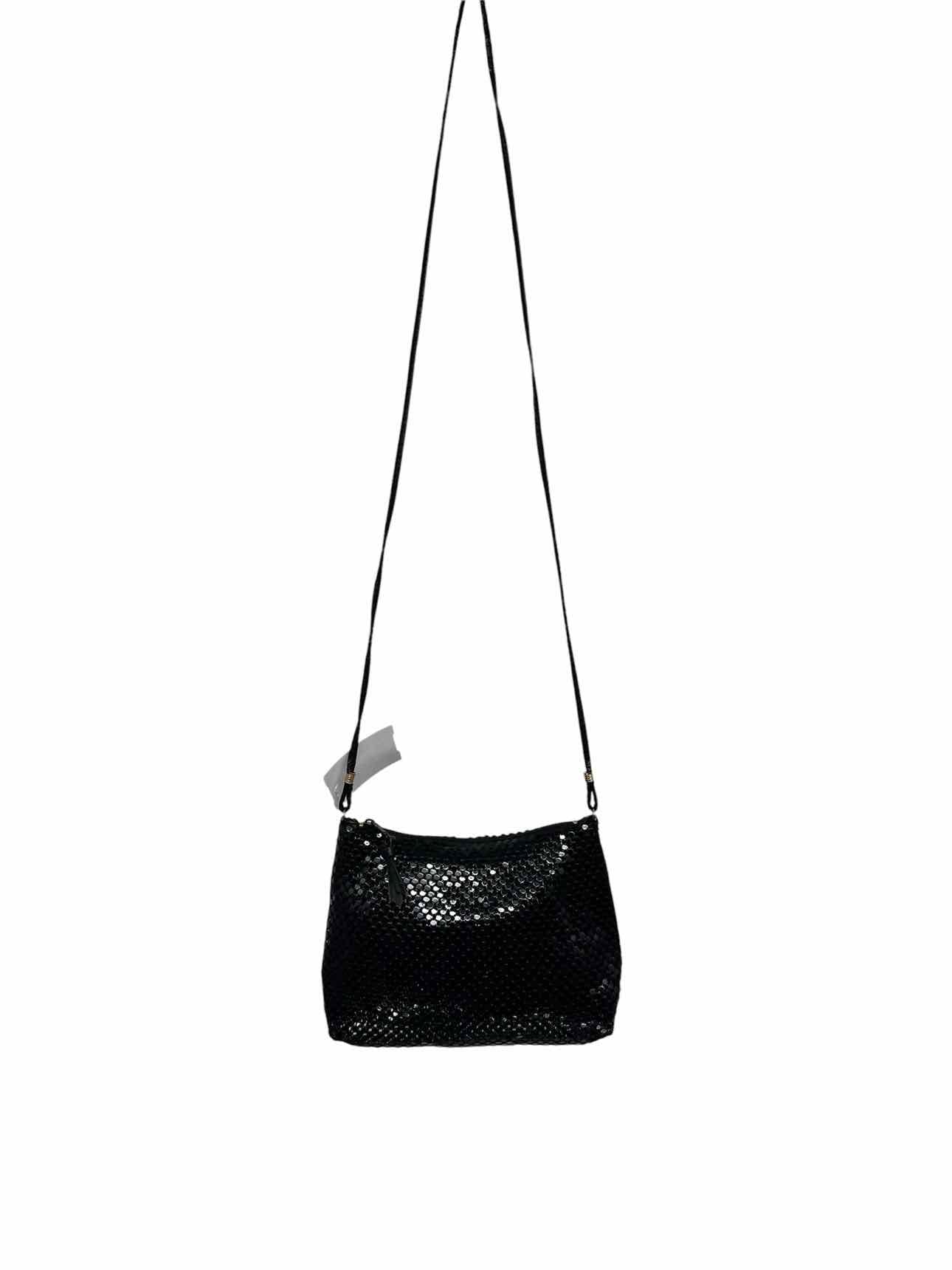 Whiting & Davis Black Metal Mesh Shoulder Bag