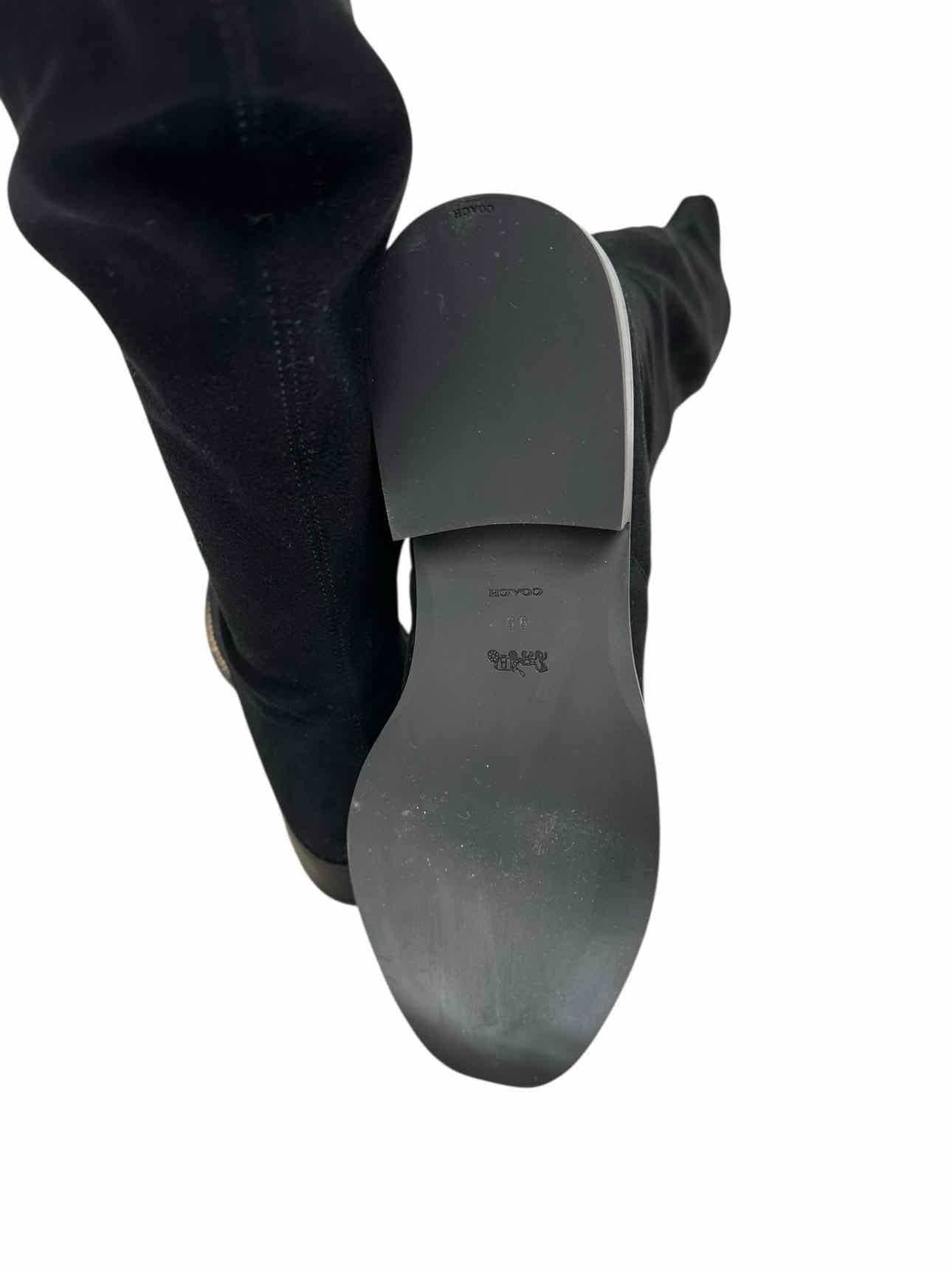 Coach Natalia Over-the-Knee Boot Black Shoe Size 9.5  **NEW**