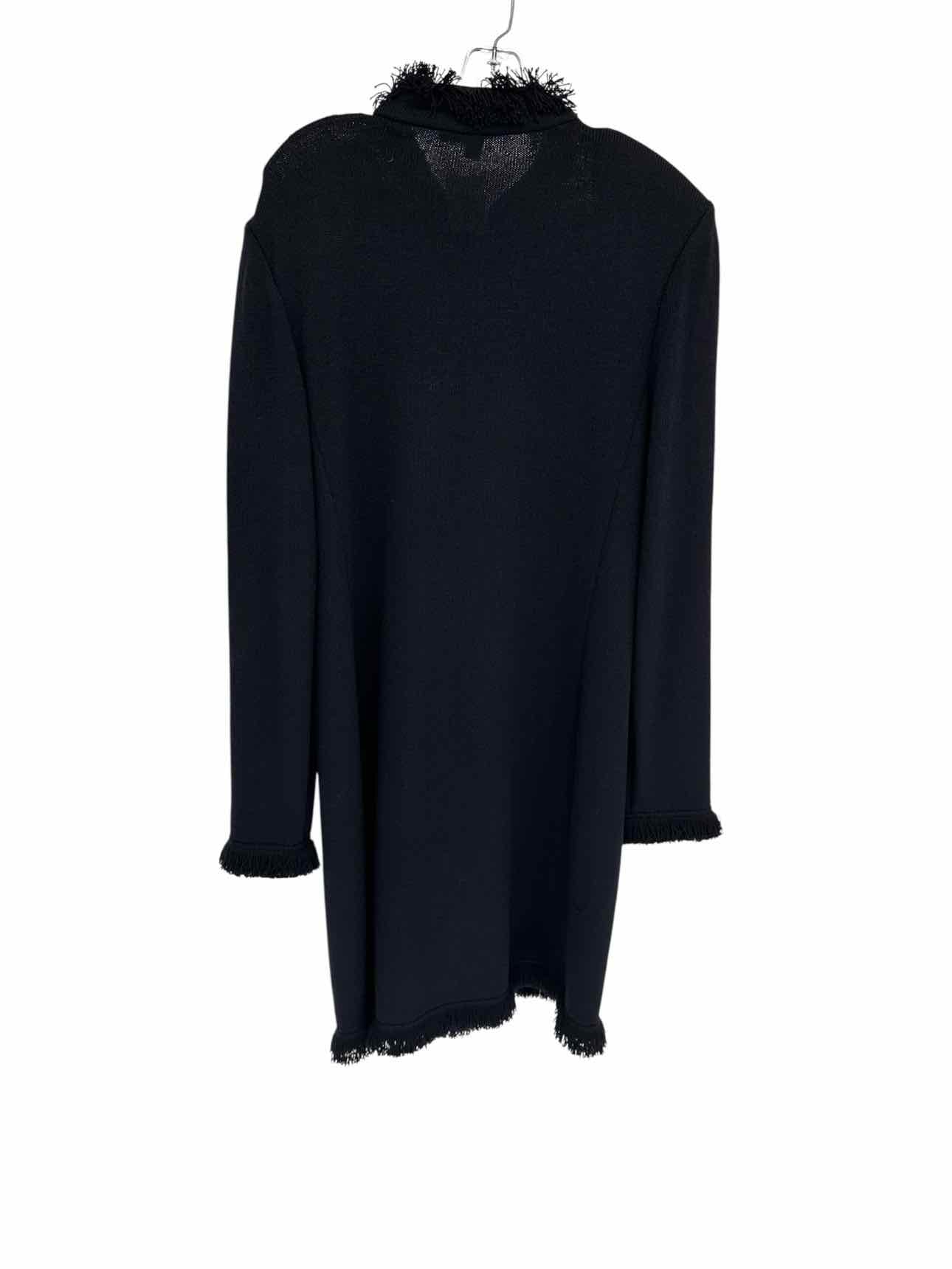 St. John Santana Knit Rockstar Sweater Coat Navy Size 14