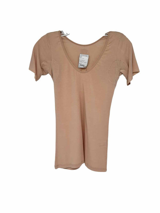 NUMI Beige The Signature Sweat-Proof Undershirt Size S **NEW**