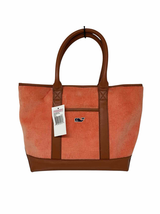 Vineyard Vines Coral Corduroy Tote **NEW**