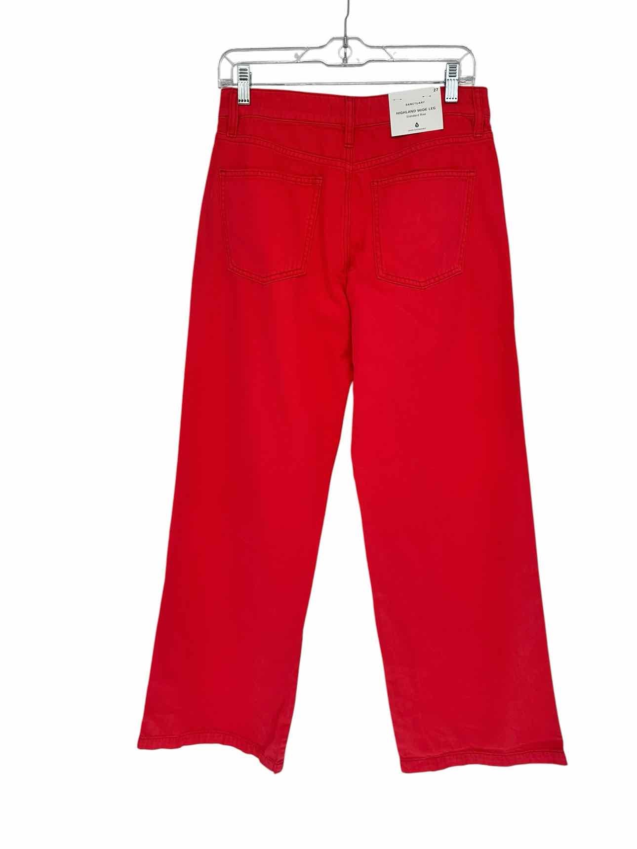 Sanctuary Highland Wide Leg Red Jeans Size 4 **NEW**
