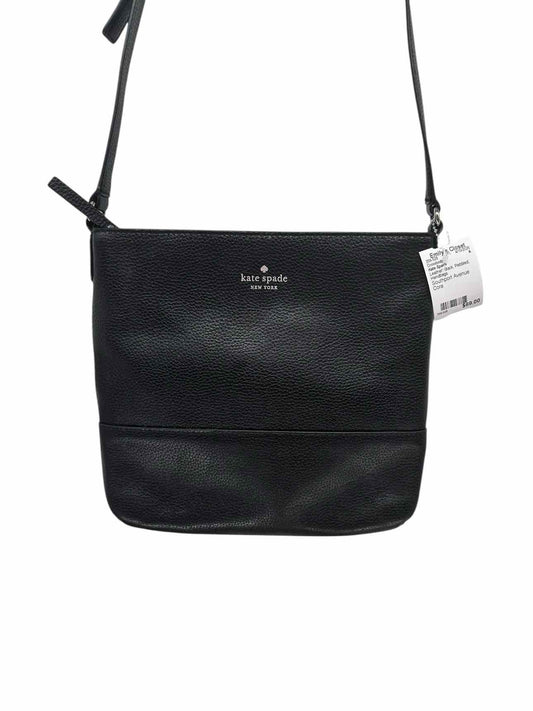 Kate Spade Southport Avenue Cora Black Leather Crossbody