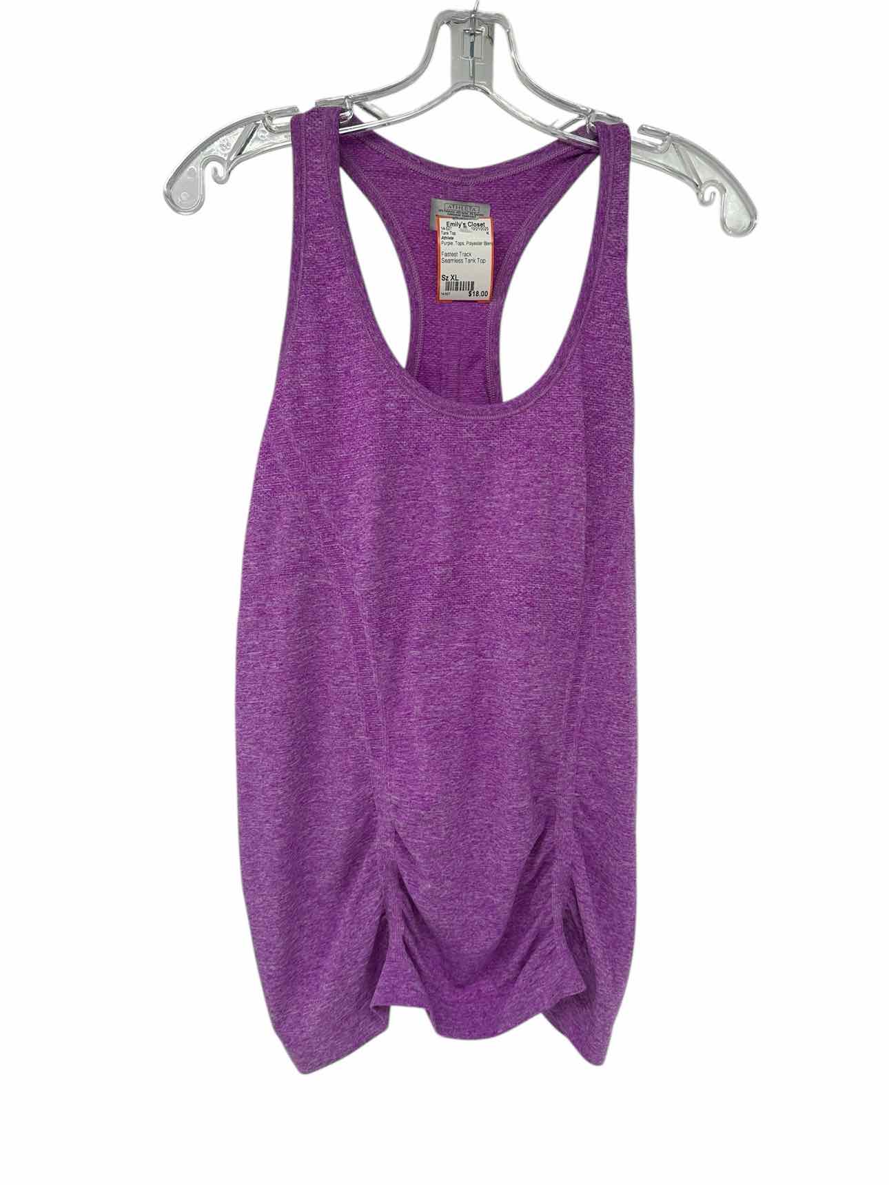 Athleta Fastest Track Seamless Tank Top Purple Size XL
