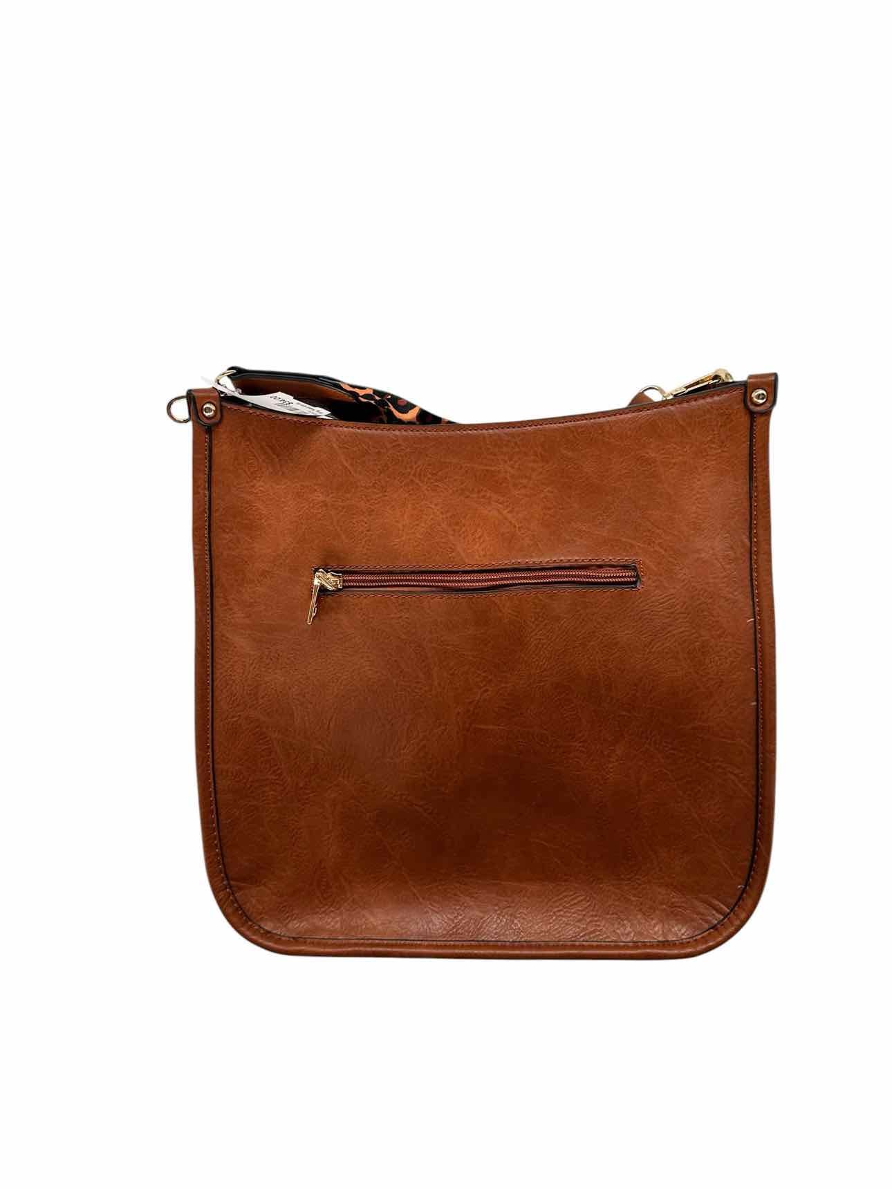 Jen & Co Tan Vegan Leather Crossbody