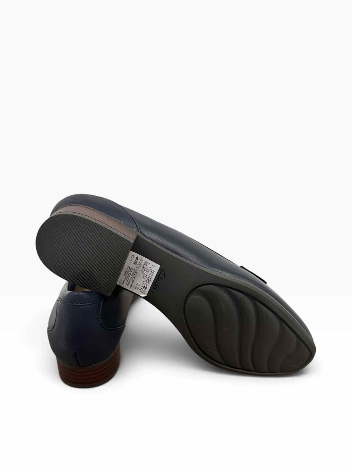 Clarks Juliet Echo Loafers Navy Shoe Size 8.5 **NEW**