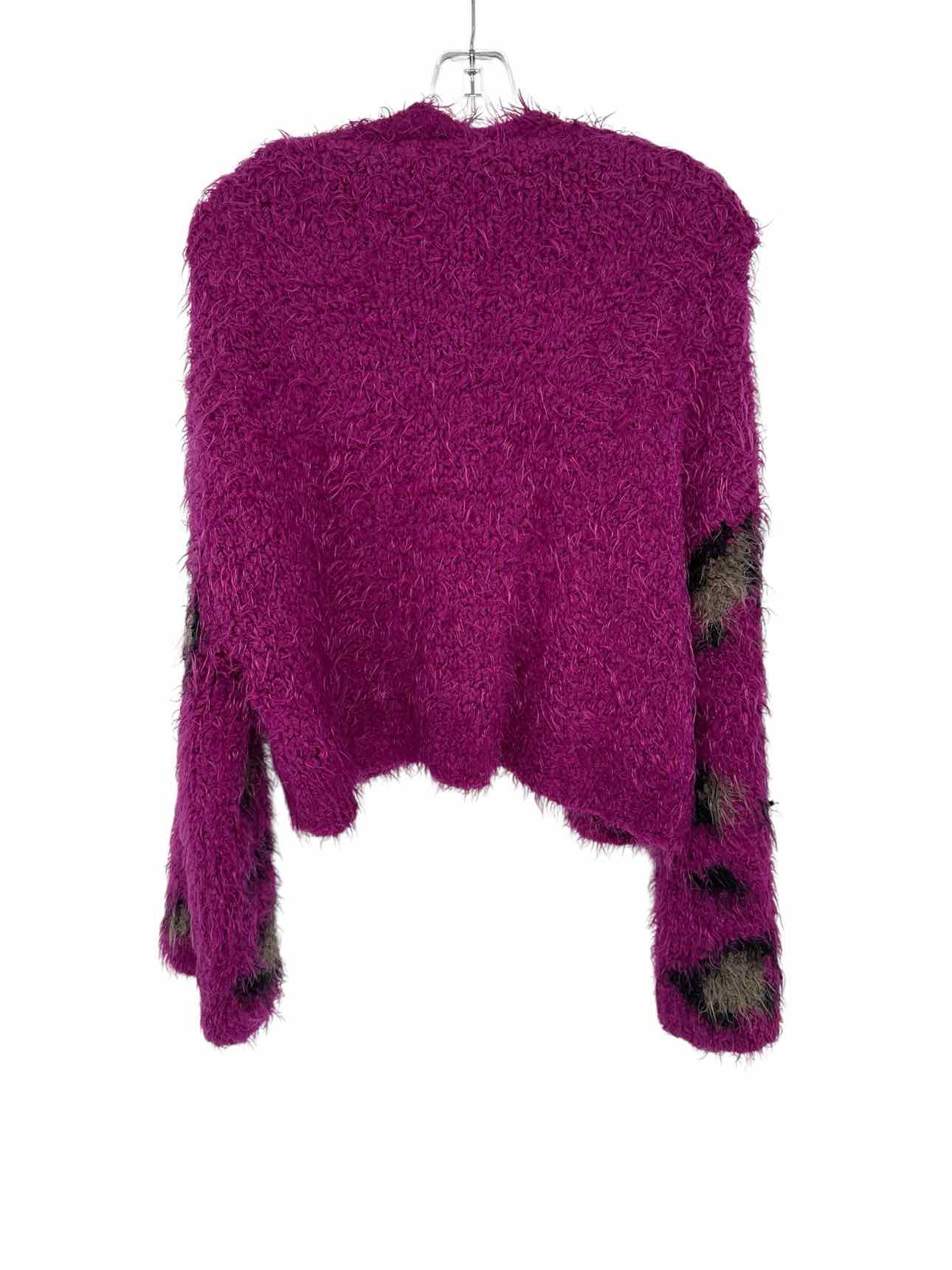 Free People Fuschia Wild Cat Cardigan Size XS