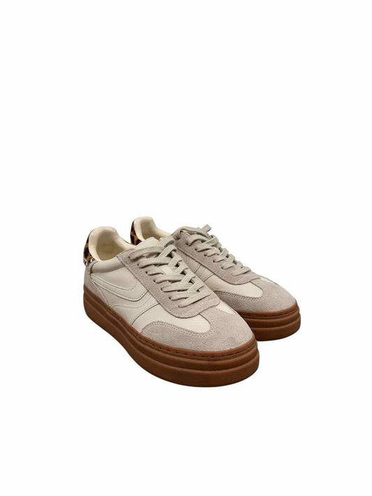 Steve Madden Off-white Dodge Platform Sneakers Shoe Size 8.5