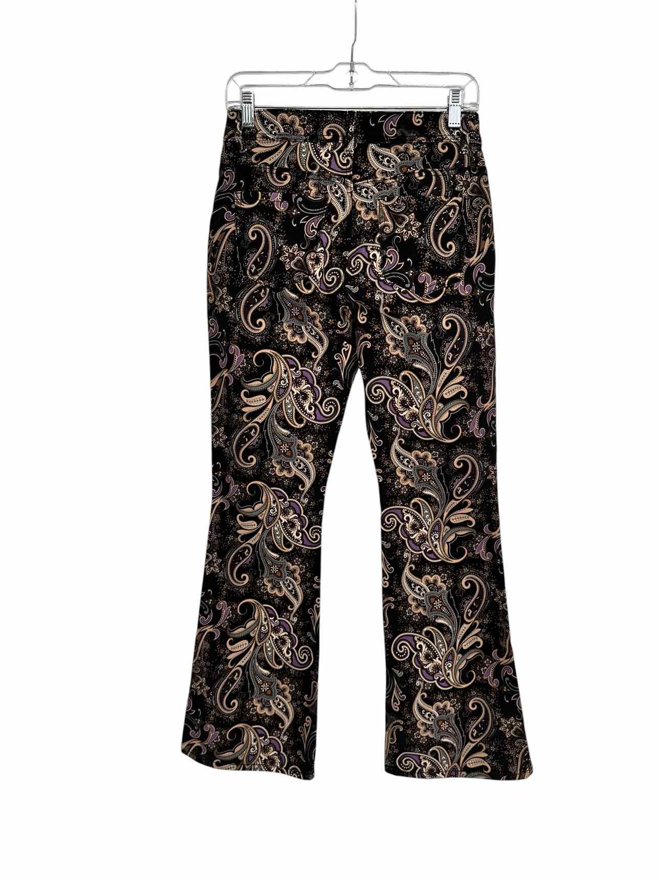 Coco +  Carmen Multi-Color Draco Printed Flare Pant Size S/M **NEW**