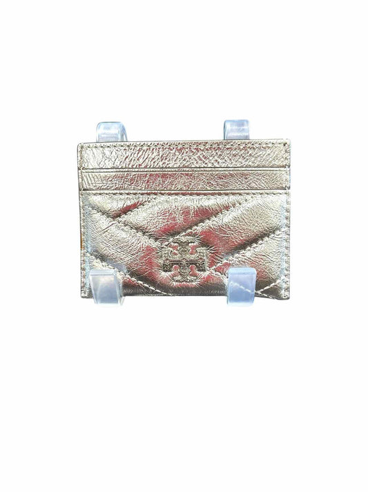 Tory Burch Kira Cevron Metallic Pave Logo Card Case  **NEW**