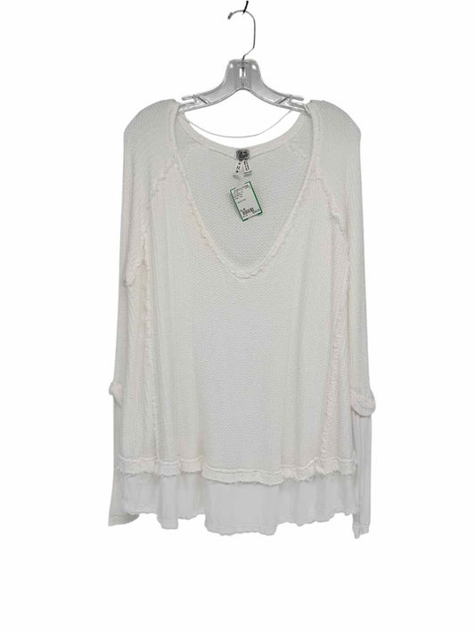 We The Free White Size M Long Sleeve Top