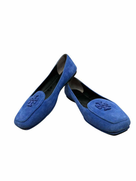 Tory Burch Fitz Flats Royal Blue Loafers Shoe Size 7